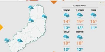 Martes con mantención de la inestabilidad en Misiones.