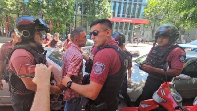 La detención del agresor