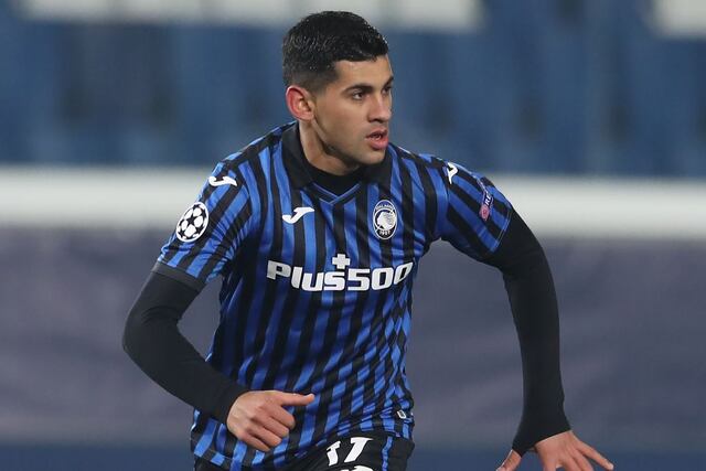 Cristian Romero con la camiseta de Atalanta. (AP)