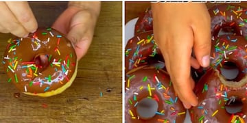 Receta imperdible y fácil de donas caseras bañadas en chocolate