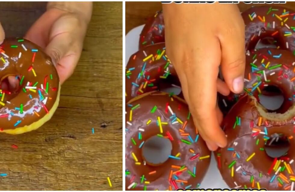 Receta imperdible y fácil de donas caseras bañadas en chocolate