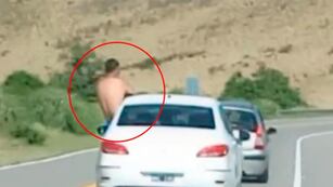 La temeraria acción fue registrada por un testigo en el Camino del Cuadrado.