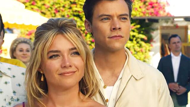 Florence Pugh y Harry Styles en "No te preocupes cariño"
