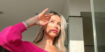 Agustina Gandolfo recibió la primavera en Italia.