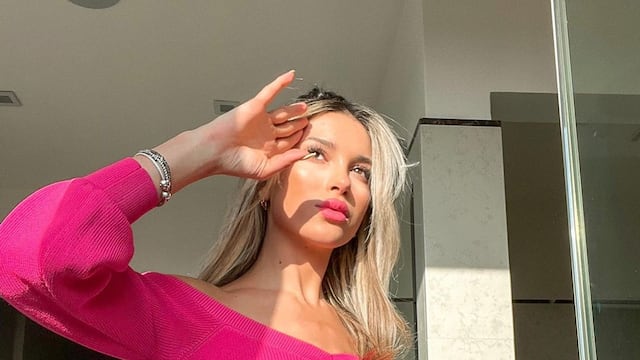 Agustina Gandolfo recibió la primavera en Italia.