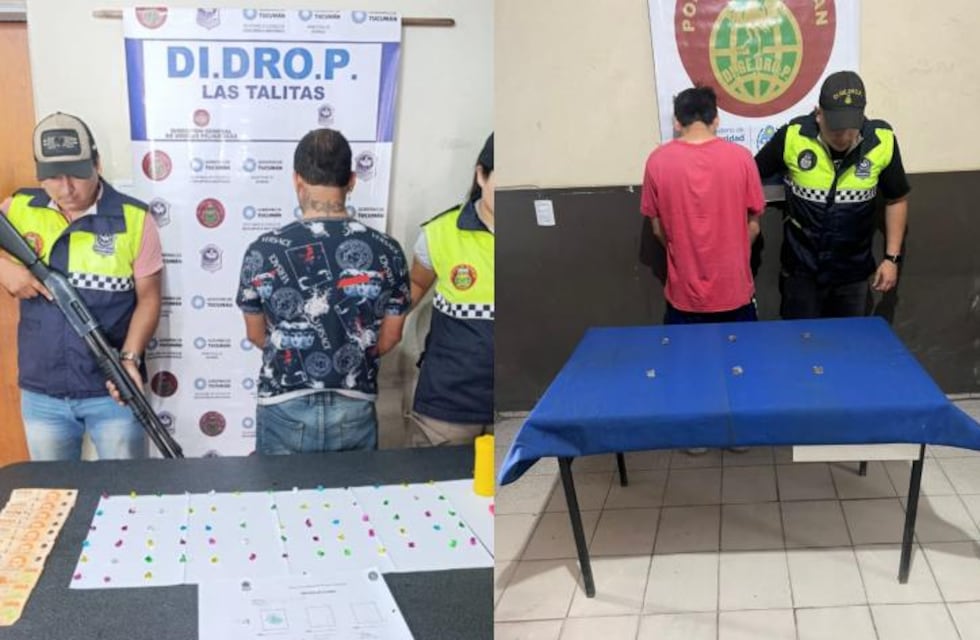 Operativos antidroga en Alderetes y Tafí Viejo: hay detenidos y droga secuestrada