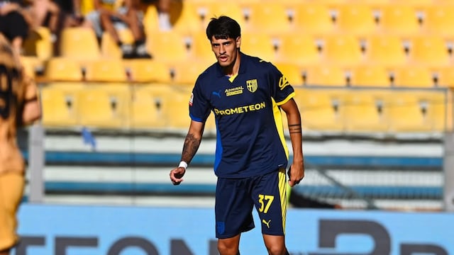 El defensor central tuvo sus primeros minutos como titular en Parma.