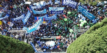 Los gremios salieron a la calle la semana anterior con una fuerte protesta en la ciudad capital.