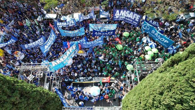 Los gremios salieron a la calle la semana anterior con una fuerte protesta en la ciudad capital.
