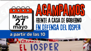 AGMER Paraná inicia acampe frente a Casa de Gobierno.