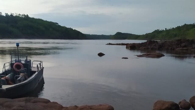 Río Paraná donde se sumergieron los tres hermanitos