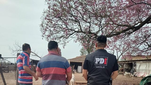 Allanamiento en donde recuperaron el celular robado