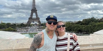 El Polaco y Sol, su hija, en París. (Foto: @solcitocwirkaluk)