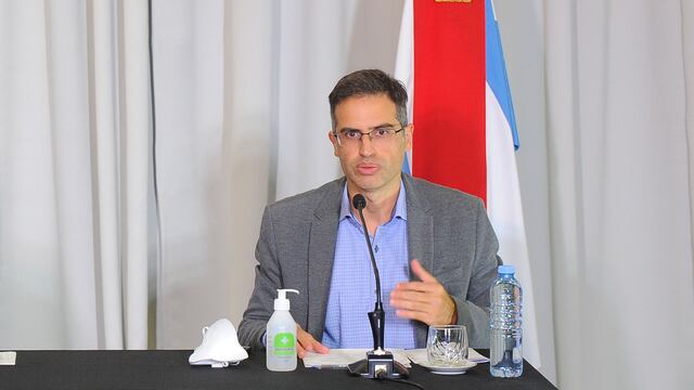 Diego Garcilazo en la conferencia de prensa de hoy al mediodía