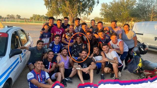 Daniel "El Negro" Garro visitó a sus compañeros de EFI Juniors