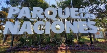Parque de las Naciones de la ciudad de Oberá.