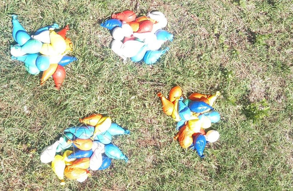 Iba a la cancha de Belgrano con 145 globos llenos de bebidas alcohólicas