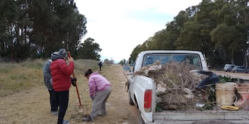 Trabajos de embellecimiento en el Parque Cabañas de Tres Arroyos