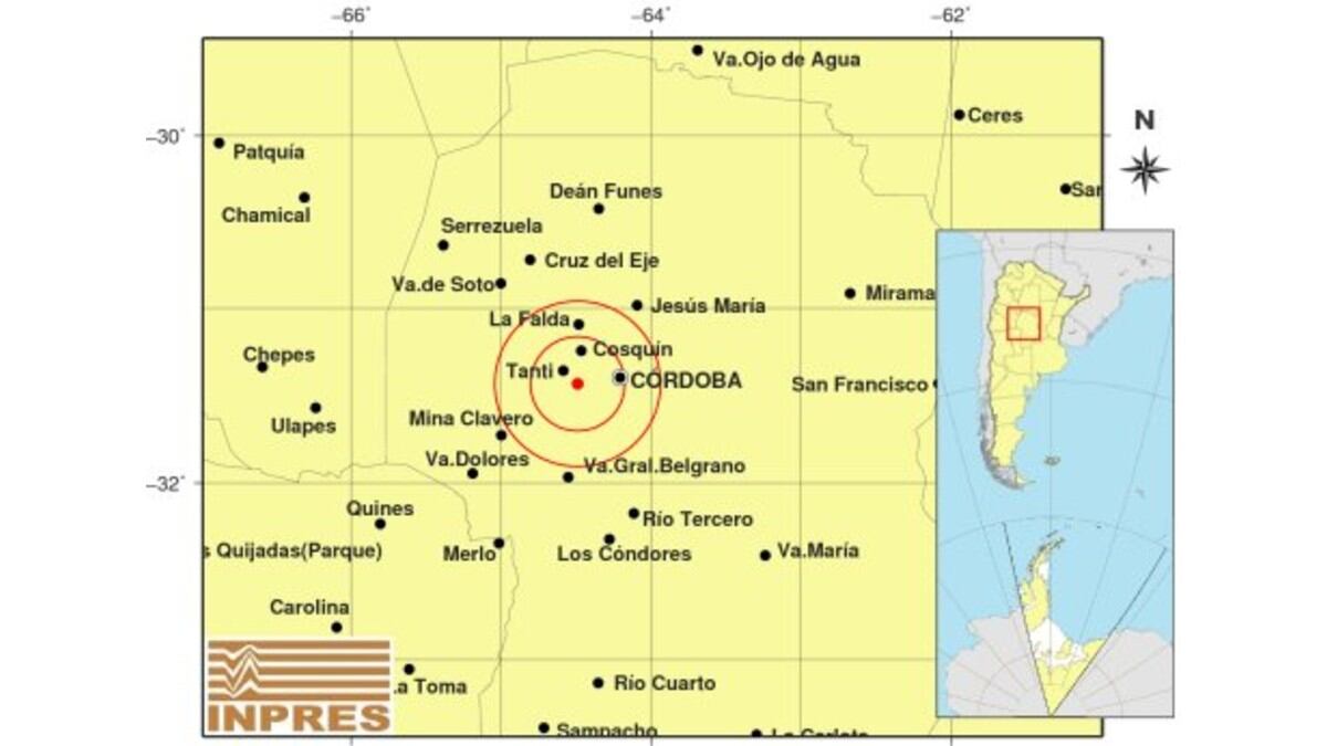 El temblor despertó a varios en Sierras Chicas.