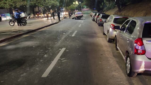 La escena provocada por el siniestro vial este sábado por la madrugada.