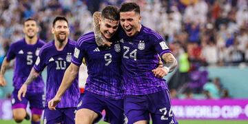 Julián Álvarez marcó el segundo tanto de la Selección Argentina ante Polonia en el Mundial de Qatar.