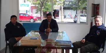 Lamberti se reunió con los Bomberos de Claromecó