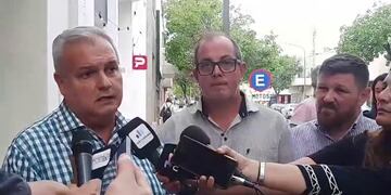 Pablo Farías, Alejandro Ambort y Pablo Pinotti en Rafaela