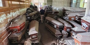 El municipio indicó que todos los sitios en donde se realizó el hallazgo se encontraban en “muy mal estado de conservación y limpieza, con olores nauseabundos y agua estancada”. Foto: Municipalidad de La Plata