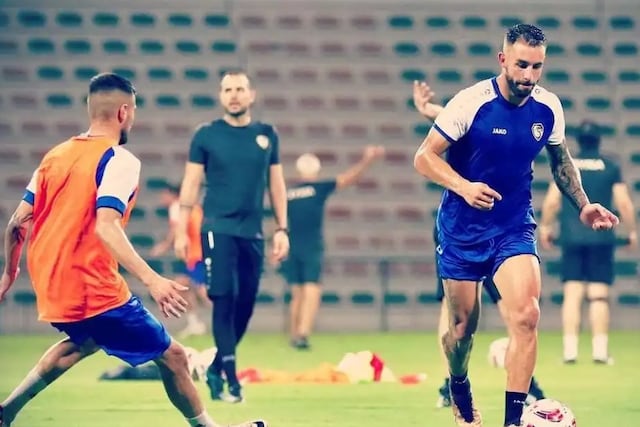 Ibrahim Hesar, delantero de Belgrano, se entrenó y jugó en la Selección de Siria en un amistoso ante Kuwait