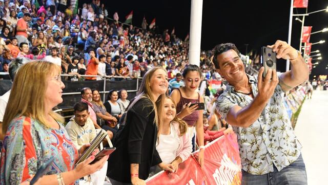 Iván Drago estuvo en el Carnaval de Concordia.
