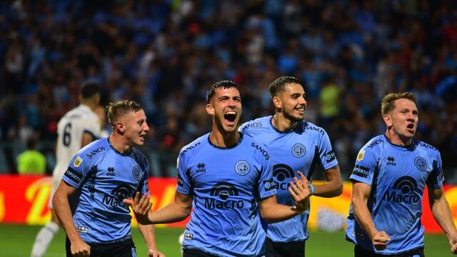 La boca llena de gol para Nicolás Meriano, con el 2 a 1 de Belgrano en clásico ante Talleres (La Voz).