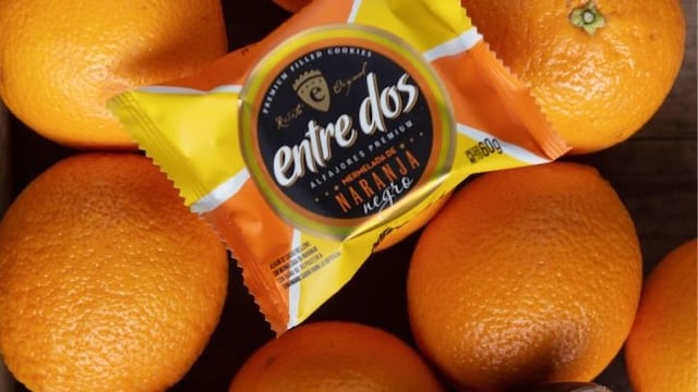 El alfajor de naranja fabricado por la empresa Mendocina Entre Dos ganó el premi al Mejor Alfajor Nacional de Fruta. Gentileza
