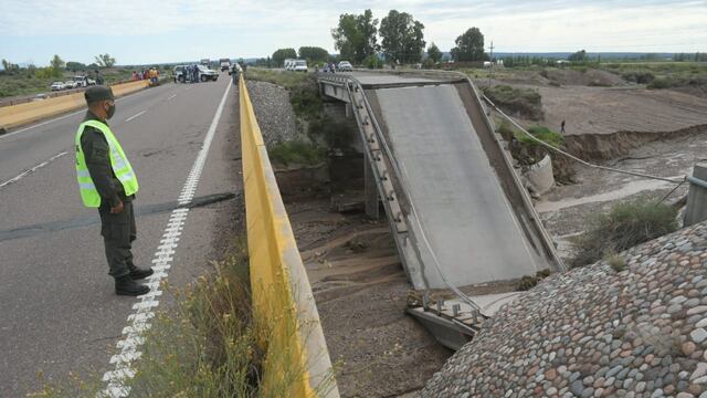 Con un baypass, habilitaron el transito en la ruta 40