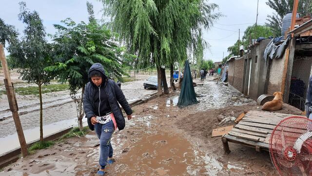Familias evacuadas en Luján de Cuyo por las intensas tormentas.