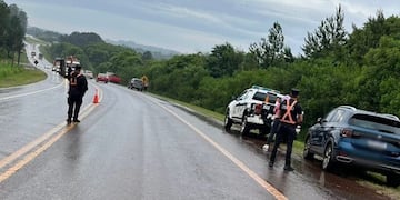 Un hombre resultó herido en un choque sobre la Ruta Nacional 14 en Dos de Mayo.