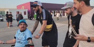 El hincha-socio de Belgrano y una avivadaen Qatar que le costaría caro.