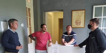 Morlan fue recibido por los Concejales: Jolly, Legrestti y Rojas