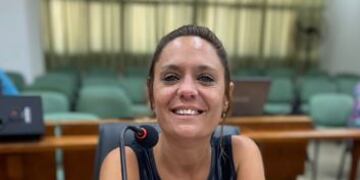 La concejala Valeria Soltermam (PJ)