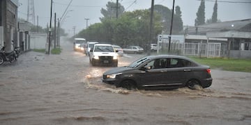 Fuertes lluvias en Córdoba. (Facundo Luque / La Voz)