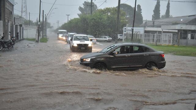 Fuertes lluvias en Córdoba. (Facundo Luque / La Voz)