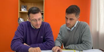 Lisandro Mársico y Leonardo Viotti, los concejales autores del proyecto.