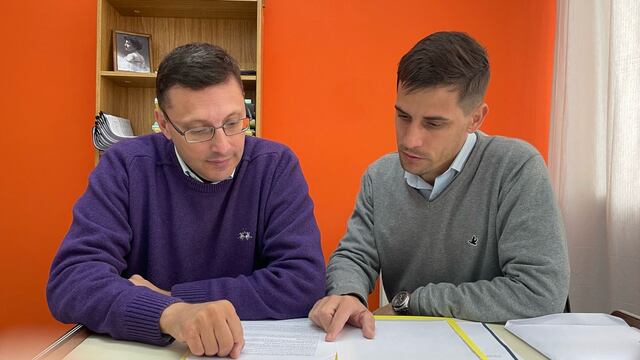 Lisandro Mársico y Leonardo Viotti, los concejales autores del proyecto.