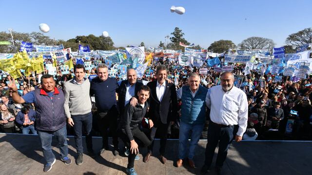 Más de 65 mil militantes acompañaron a Massa, Manzur y Jaldo
