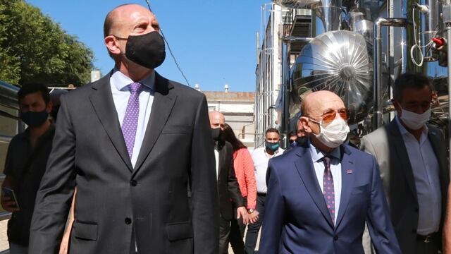 El rafaelino estuvo en Rosario durante la reinauguración del frigorífico de Coto. (Gobierno de Santa Fe)