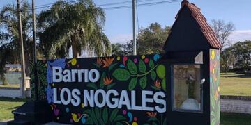 Cartel del barrio Los Nogales