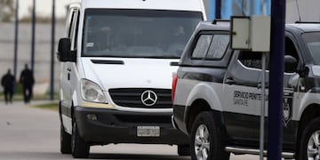 El Servicio Penitenciario puso en marcha el operativo con custodia de agentes armados del Goep.