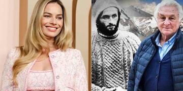 El impensado encuentro entre Margot Robbie y Roberto Canessa que terminó en blooper.