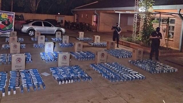Puerto Piray: secuestran 800 gruesas de cigarrillo y detiene a una persona