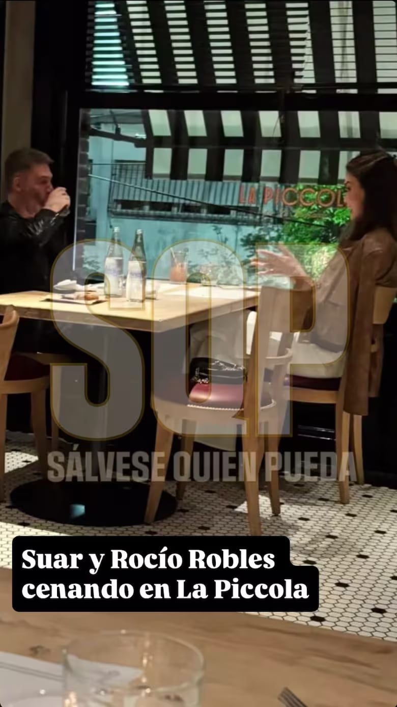 La foto que confirma el romance de Suar y Robles.