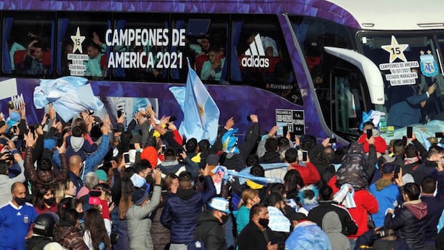 El Monumental fue ambientado para recibir a la Selección Argentina. (Gentileza Clarín)